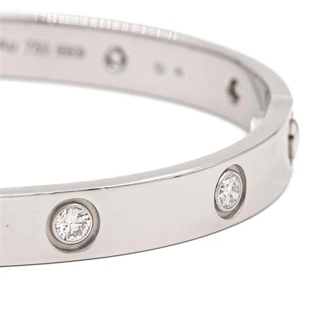 bracelet love or blanc
